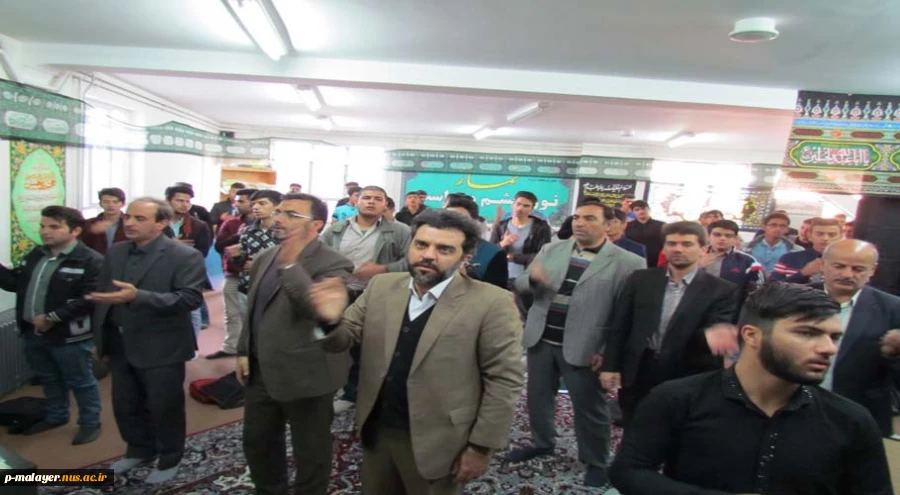 برگزاری مراسم زیارت عاشورا و سینه زنی به مناسبت تاسیس سالگرد دانشگاه فنی و حرفه ای  3