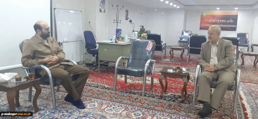 دیدار جناب آقای مهندس سلیمانی  ریاست محترم آموزشکده با جناب آقای دکتر بیگی نماینده محترم مردم ملایر در مجلس شورای اسلامی 2