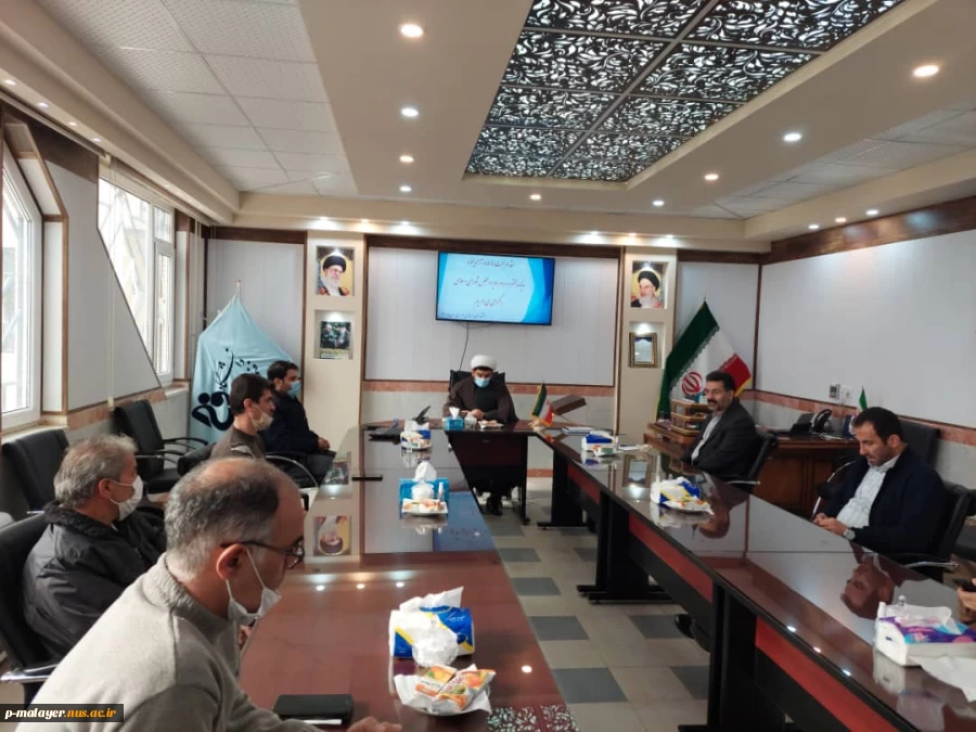 برگزاری جلسه با حضور حجت الاسلام آزادی‌خواه نماینده مردم ملایر در مجلس شورای اسلامی و رییس دانشکده خوارزمی ملایر 6
