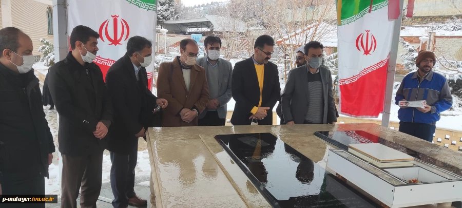 شرکت در مراسم عطر افشانی و غبار روبی مزار شهدای گمنام دانشگاه آزاد اسلامی واحد ملایر 4