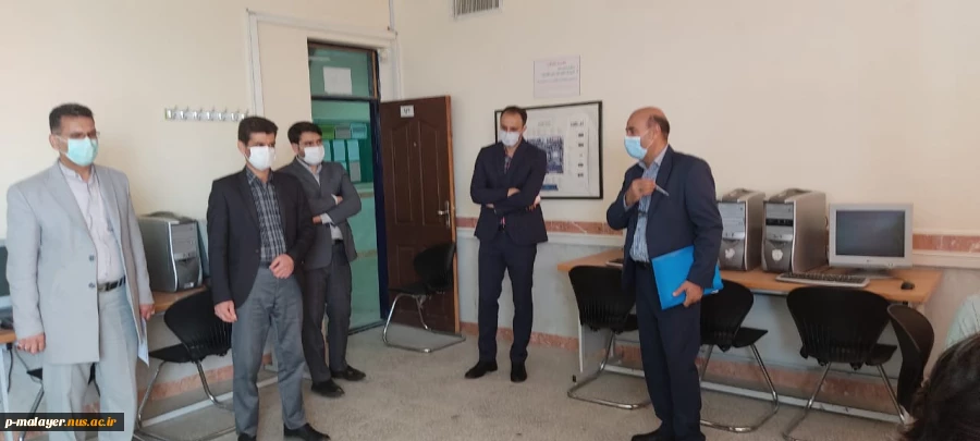 بازدید ناظر محترم اعزامی مرکز نظارت، ارزیابی و تضمین کیفیت سازمان مرکزی دانشگاه فنی و حرفه ای از تشکیل کلاسهای حضوری آموزشکده  فنی خوارزمی ملایر 8