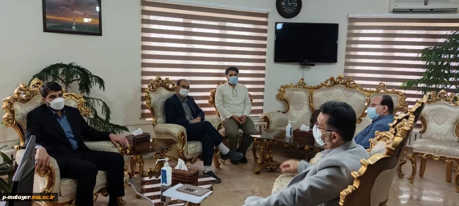 دیدار ریاست آموزشکده فنی و حرفه ای پسران ملایر با فرماندارمحترم ویژه شهرستان ملایر 3