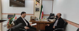 دیدار رئیس آموزشکده فنی و حرفه ای پسران ملایر با مسئول پارک و فناوری  ملایر 2