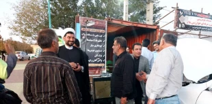 بازدید نماینده مردم ملایر در مجلس شورای اسلامی از واحد خدمات خودرویی آموزشکده در موکب فاطمه الزهرا (س) 2