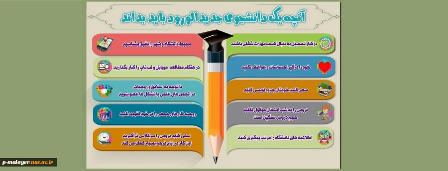 آنچه یک دانشجوی جدید الورود باید بداند 2