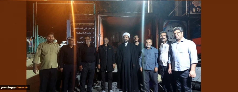 بازدید شبانه امام جمعه شهرستان از موکب مهارت آموزشکده فنی 2