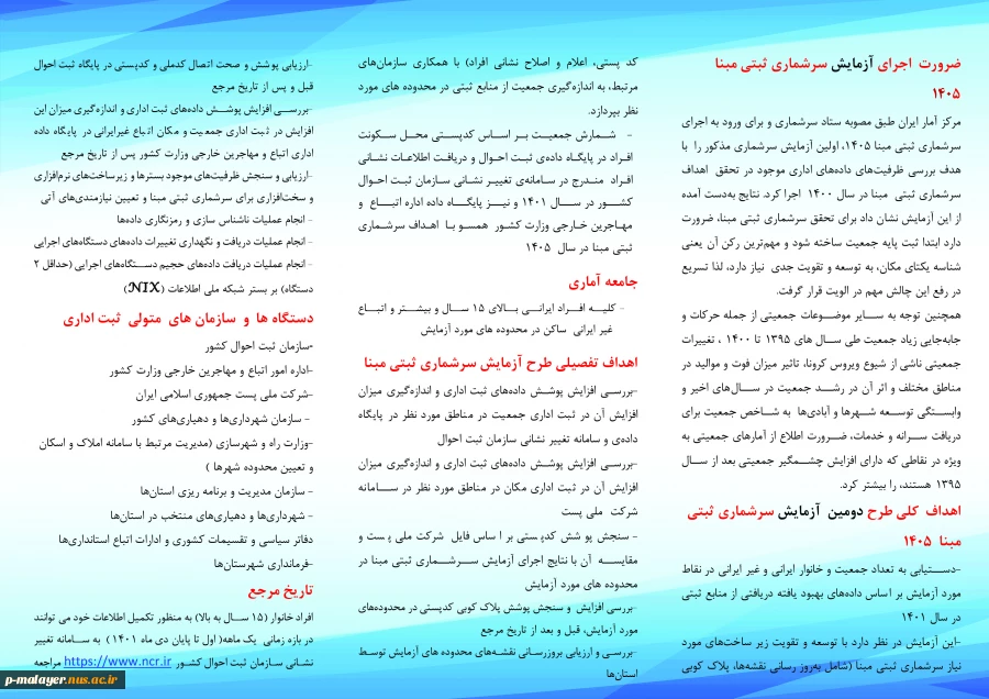 سرشماری عمومی نفوس و مسکن 4