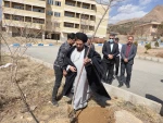 غرس یک اصله نهال توسط فرزند شهید سید علی اندرزگو 3