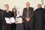 در آستانه سالروز شهادت حضرت فاطمه الزهرا(س)دیدار رئیس دانشگاه ملی مهارت مرکز ملایر با مادر شهید والا مقام رحمت اله احمدی 2